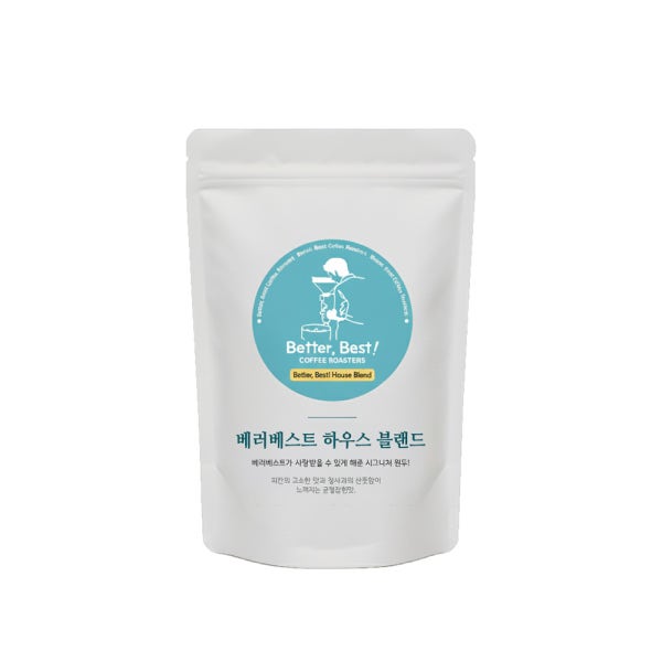 베러베스트 블랜드 원두커피 200g 고소한 맛있는 당일로스팅 홀빈 콩 분쇄 가루