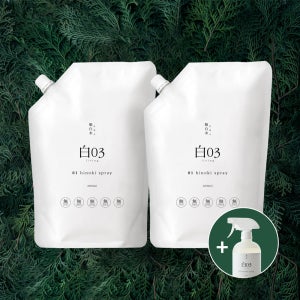순백수 히노키 스프레이(편백탈취제) 리필팩 2L 2개 + 500ml