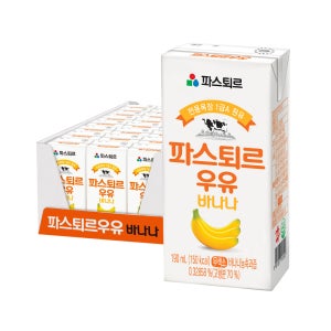 파스퇴르 바나나 우유 190ml, 24개