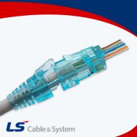 LS전선 RJ45 커넥터 잭 EZ CAT6 관통형 8P8C 100개입