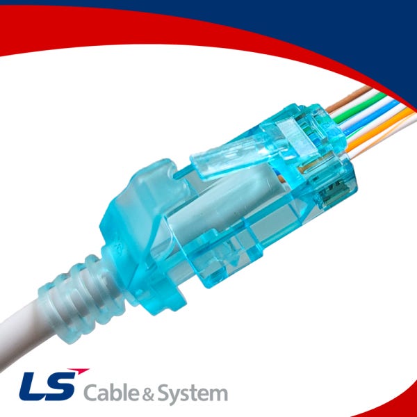 LS전선 EZ커넥터 RJ45 CAT6 관통형