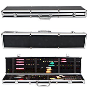 가방몰 FDD002 77x14.7x7.2cm 낚시찌케이스 민물 바다 알루미늄가방 알루미늄찌통 찌보관 찌고정틀있음