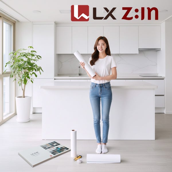 LX ZIN 인테리어필름 시트지 가구 방문 냉장고 싱크대 리폼 무광 40cmX10cm