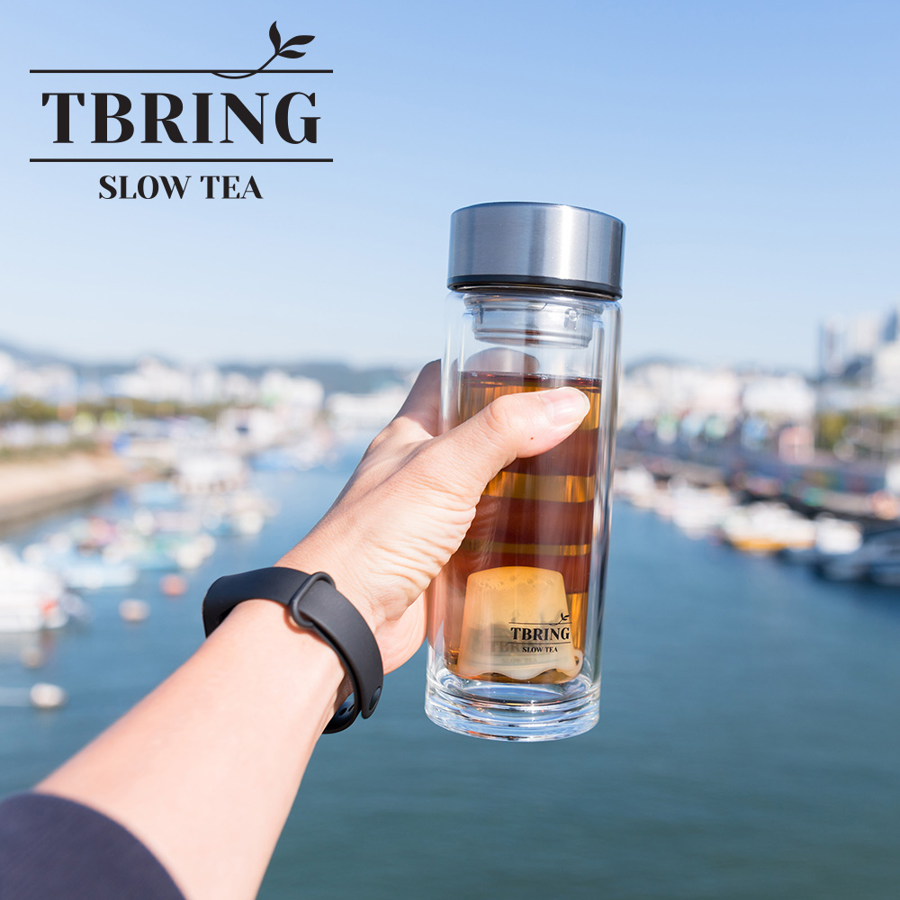 이중유리텀블러 티브링슬로우 티보틀 350ml