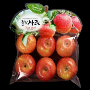 과일포장 F-31 잘난사과6입 (1,500매/1박스) 야채 채소 농산물 봉투 비닐 F31
