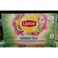 Lipton Green Tea 립톤 오렌지 패션프루트 자스민 그린티 20개입 45g 4개