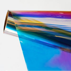 두꺼운 오로라필름 다이크로익 레인보우 폭 100cm 2MIL 오리지널 블루 50cm 단위
