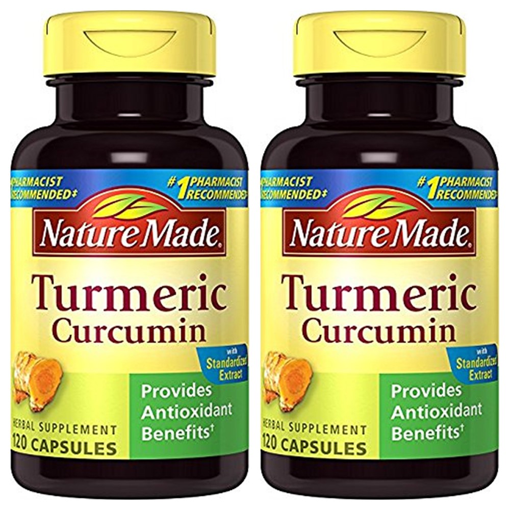 Nature Made Turmeric Antioxidant Herbal Supplement <b>네이처</b>메이드 터메릭 커큐민 500mg 120정 2개