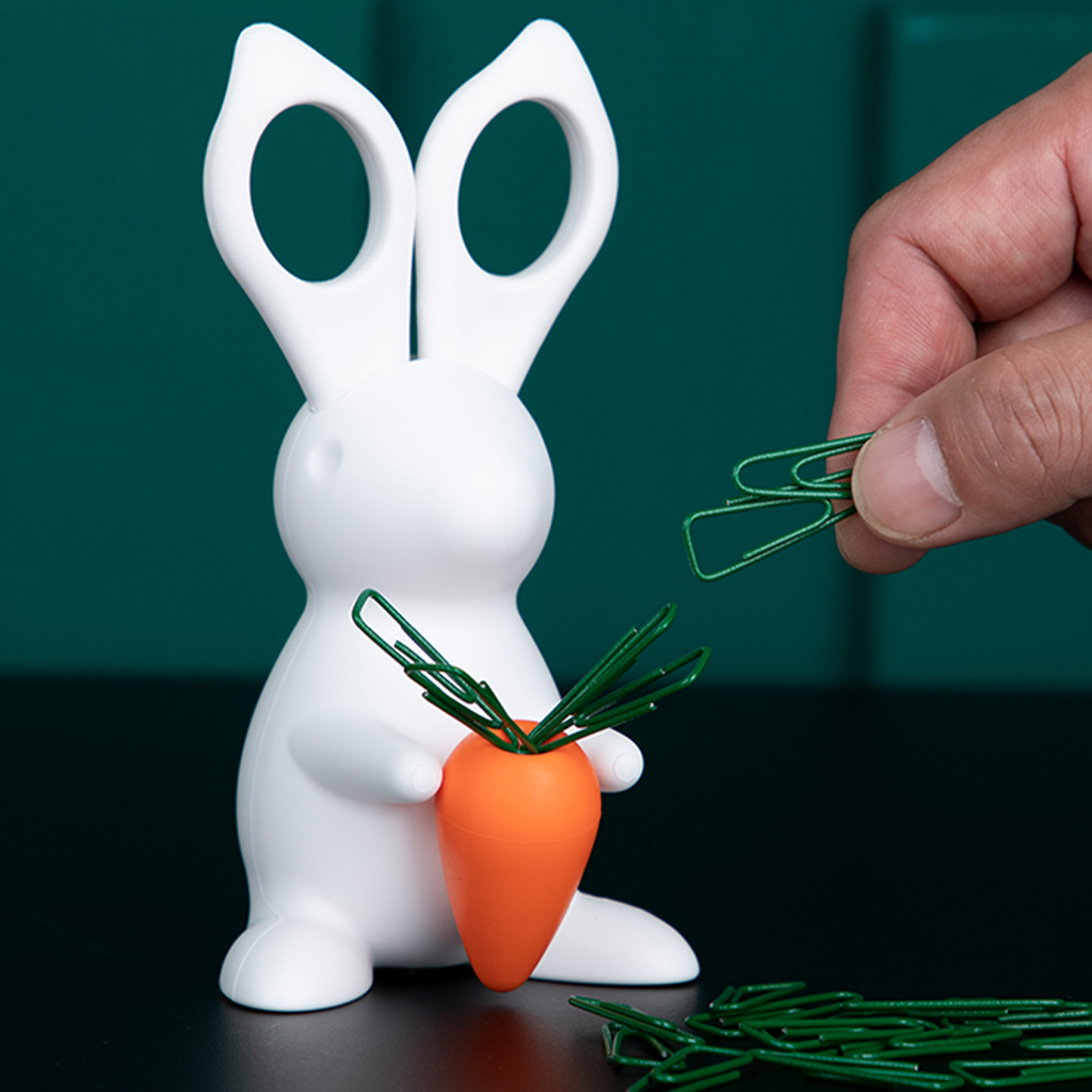 퀄리 토끼 가위 당근클립홀더