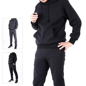 키몽정품 키몽후드상하세트 국내생산 겨울 조거 트레이닝바지 남자기모트레이닝복 츄리닝바지