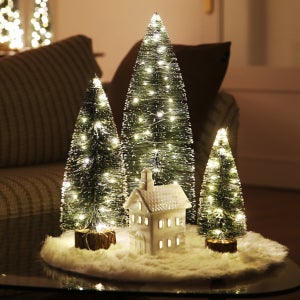 크리스마스 LED 미니트리 40SET (40+30+20cm)