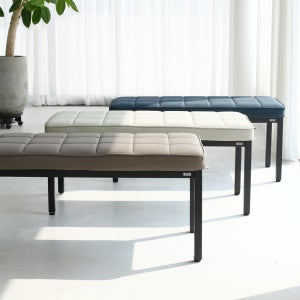 뷰티즈체어 CUBE 쿠션 벤치 식탁 2인용 긴의자 현관 벤치형 인테리어 장의자