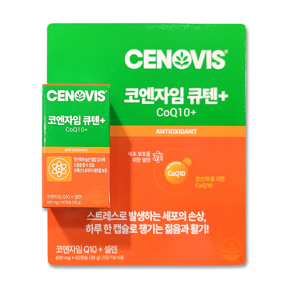 세노비스 <b>코엔자임Q10</b> <b>코큐텐</b> 플러스 60캡슐