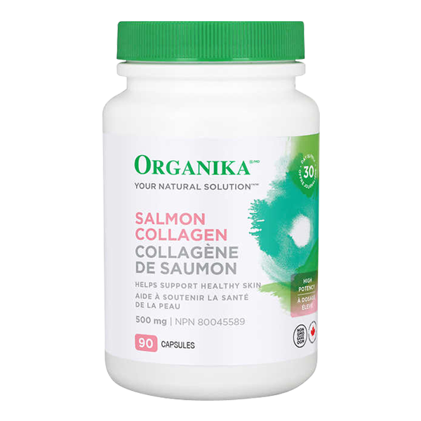 [<b>ORGANIKA</b>] 살몬 <b>콜라겐</b> (Salmon <b>Collagen</b> 500mg) 90캡슐