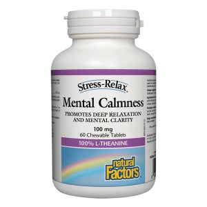 [NATURAL FACTORS] 멘탈 캄니스 (Mental Calmness 100mg) 60츄어블
