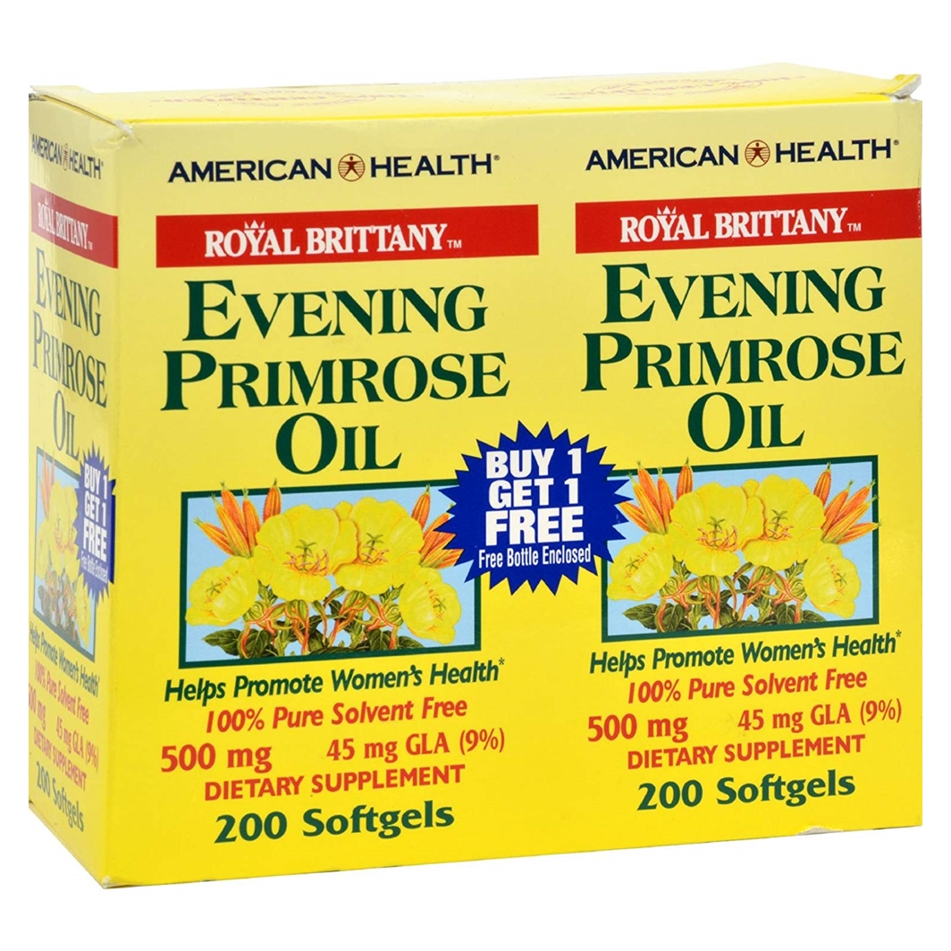 어메리칸 헬스 - Evening Primrose Oil 달맞이꽃종자유 200정 2팩