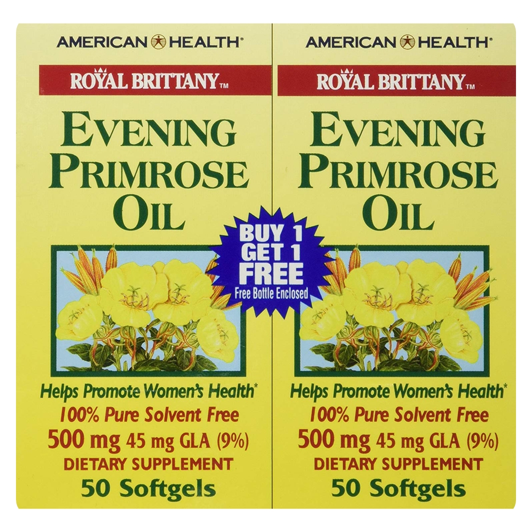 어메리칸 헬스 Evening Primrose Oil 달맞이꽃종자유 500mg 50정 2팩
