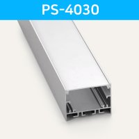 LED프로파일 사각 PS-4030 모듈 LED방열판/50cm 1M