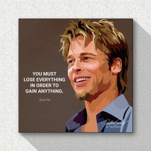 브래드 피트 영화 F1 배우 명언 인테리어 액자