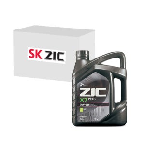 SK엔무브 지크 X7 제로30 0W30 1박스 가솔린엔진오일 (PAO) 4L, 4개