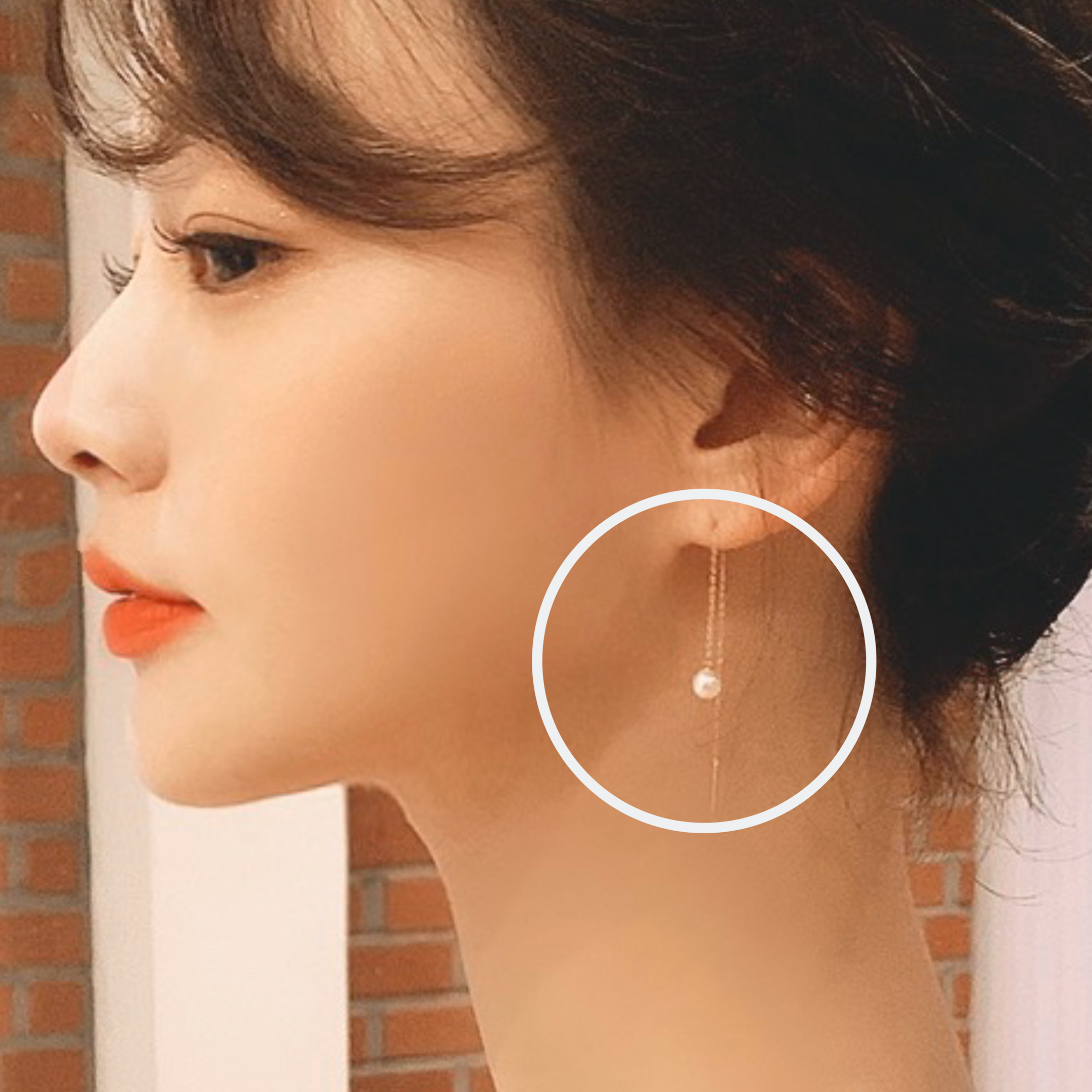 14K GOLD / Pearl Drop earring 드롭 담수진주 귀걸이 /여자친구선물