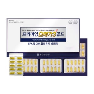 종근당건강 프리미엄 오메가3 골드870mg 180캡슐 1세트 6개월분 +쇼핑백