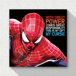 스파이더맨 어벤저스 마블 홈커밍 명언 인테리어 액자
