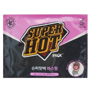 국내산 핫팩 슈퍼핫팩 50g 파스형 30매 붙이는타입 부착형