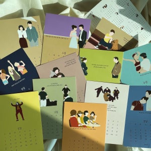 20 23년 영화 명대사 낱장 음력 한글 탁상 벽걸이 연력 달력 캘린더