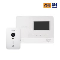 경동원 NHA-0475(화이트) 고화질 컬러 LCD 핸즈프리 비디오폰 인터폰 4선식 아파트 빌라 현관 아날로그 초인종 차임벨