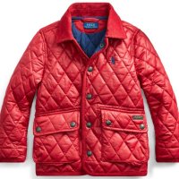 [Polo Boys Toddler] The Iconic Quilted Car Coat (Red) / 폴로키즈 남아 퀼팅 누빔 자켓