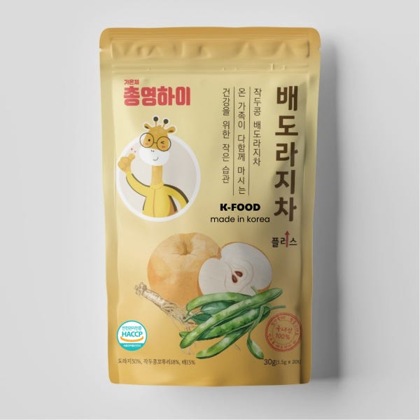 국내산 총명하이 아기 배도라지차 유아 음료