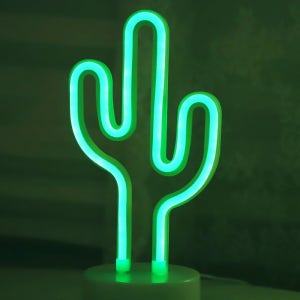 LED 네온 전구 USB 조명등 (선인장)