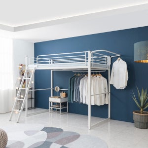 브라보가구 밀라 철제 벙커침대 SS(슈퍼싱글), 화이트