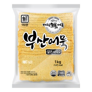 사조 대림선 부산어묵 얇은사각 1kg x 5봉 오뎅
