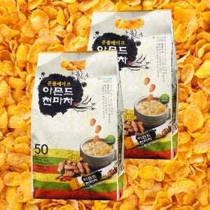 콘플레이크 아몬드 천마차 50T 8개 일회용 탕비실 분말 탕비실 곡물라떼 스틱