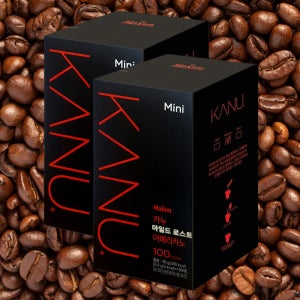 카누 미니 마일드로스트 아메리카노 100T 6각 스틱 일회용 블랙 커피 믹스 탕비실 사무실