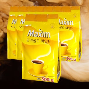맥심 모카골드 마일드 리필용 500g 12봉 자판기 커피 알커피 믹스