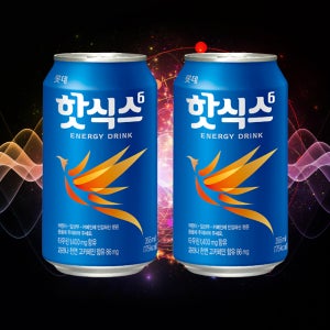 롯데 핫식스 355ml 48캔 음료수 캔음료 뚱캔 에너지 드링크