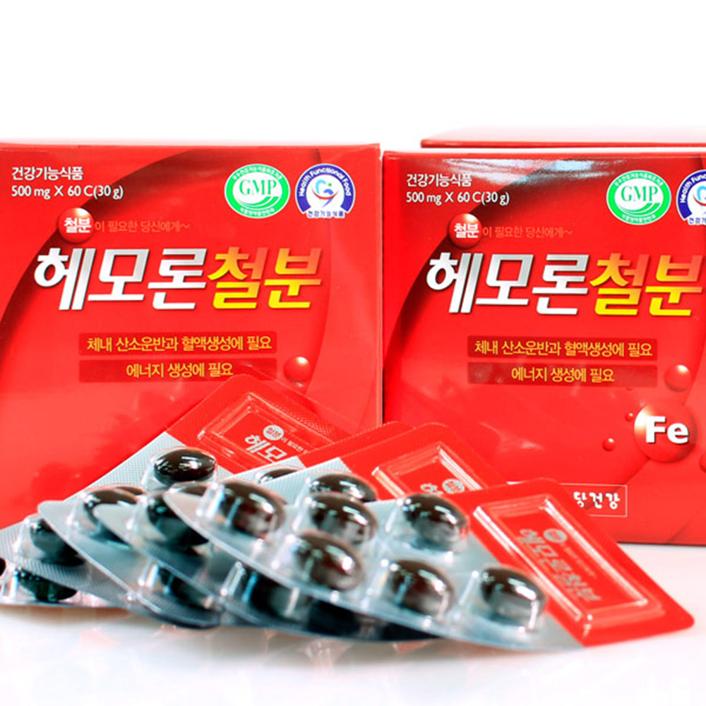 종근당건강 헤모론철분 500mg x120캡슐