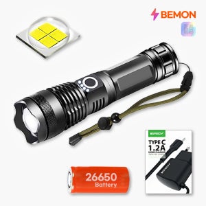 비몬 스트롱 서치 충전식 LED 손전등 써치라이트 휴대용 C타입 후레쉬 작업용