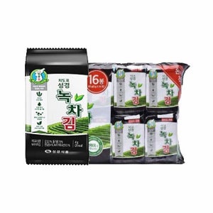 지도표 성경김 녹차 식탁김 4g 16봉