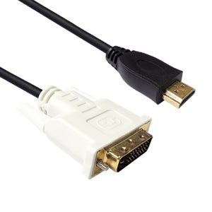 HDMI to DVI 케이블 듀얼모니터 연결선 1.8M
