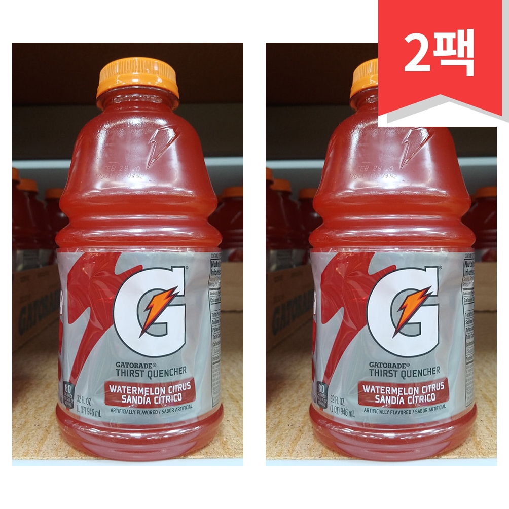 <b>Gatorade</b> Thirst Watermelon <b>게토레이</b> 수박 946ml2개 Quencher