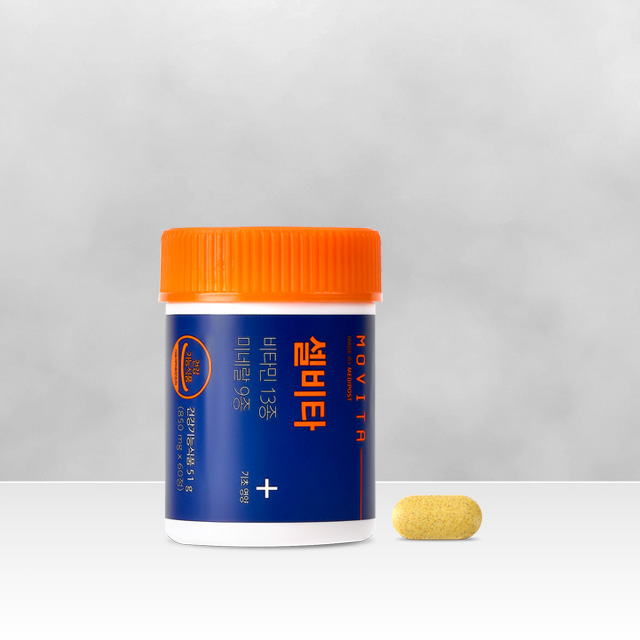 <b>모비타</b> 셀비타 종합 올인원 A B C D 미네랄 독일 면역 비타민 60정, 1개