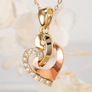 14K 18K 샤르렌 하트 금 목걸이 펜던트 여자친구 기념일 선물