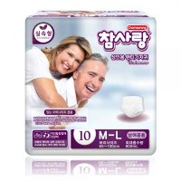 참사랑 기저귀 어른용 요실금 패드 팬티형 실속형 중형10p