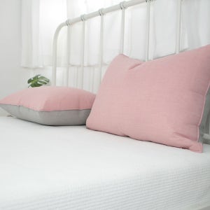 이브리다 순면 오가닉 유기농 피그먼트 투톤 베개커버 연/핑크 30X50
