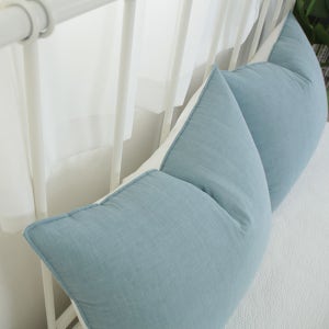 이브리다 순면 오가닉 유기농 피그먼트 투톤 베개커버 민트/아이 30X50