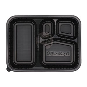 일회용 4칸 도시락 돈까스 용기 배달 찬용기 TY-1004-1